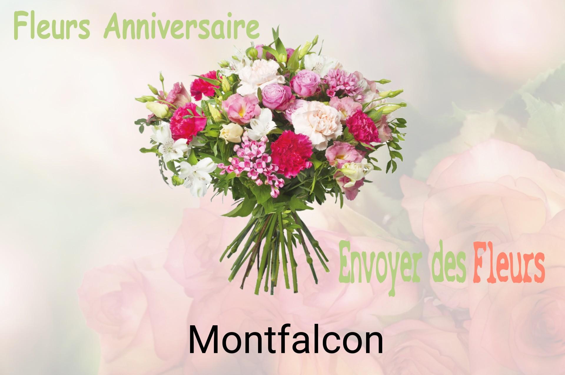 Bouquet de fleurs d’anniversaire livré à Montfalcon